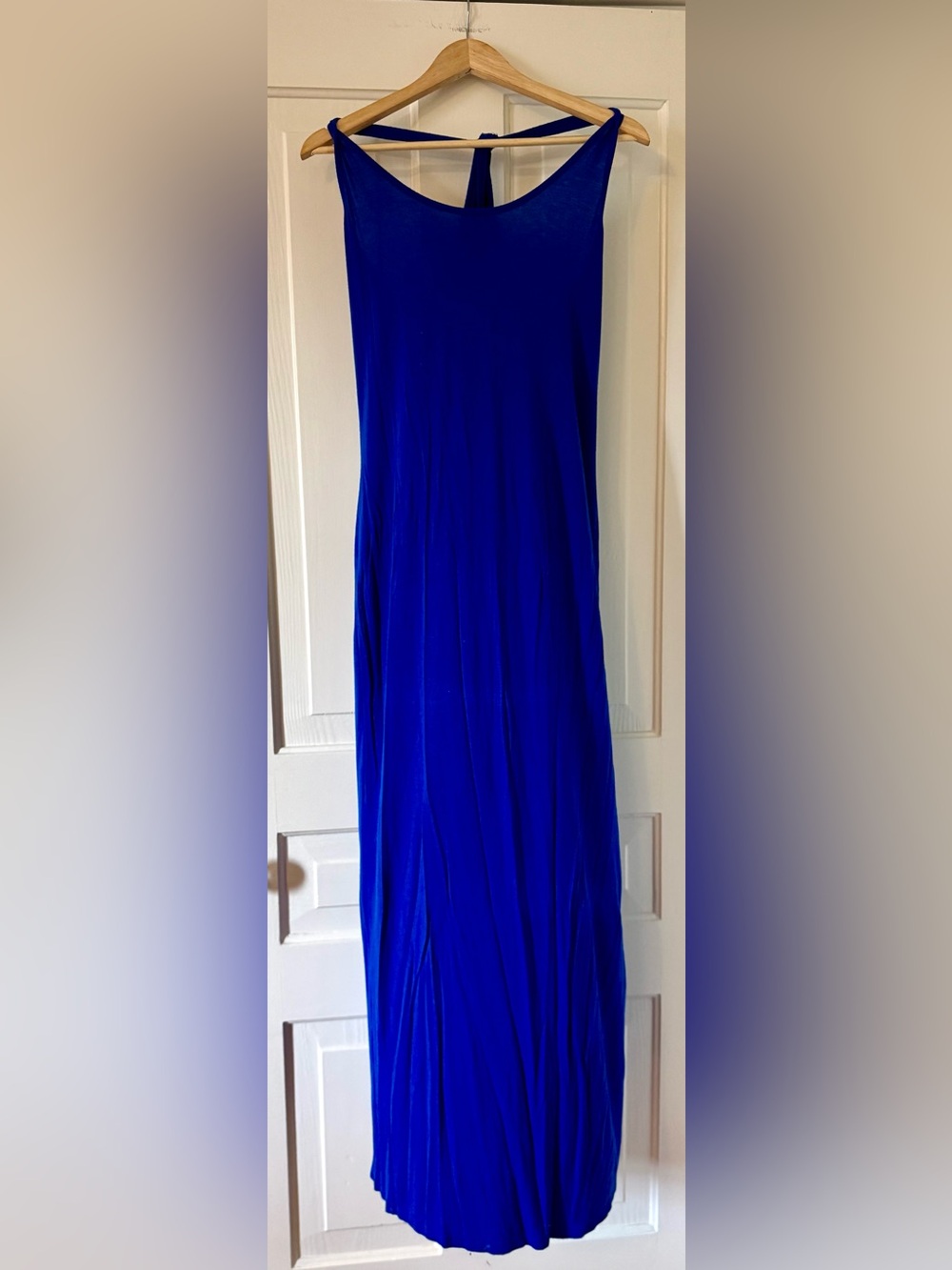 Women's Royal Blue Racerback Maxi Dress